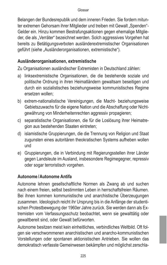 Seite 227 des Verfassungsschutzbericht 2014 Brandenburg