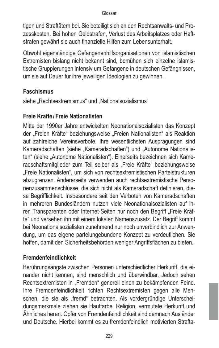 Seite 231 des Verfassungsschutzbericht 2014 Brandenburg