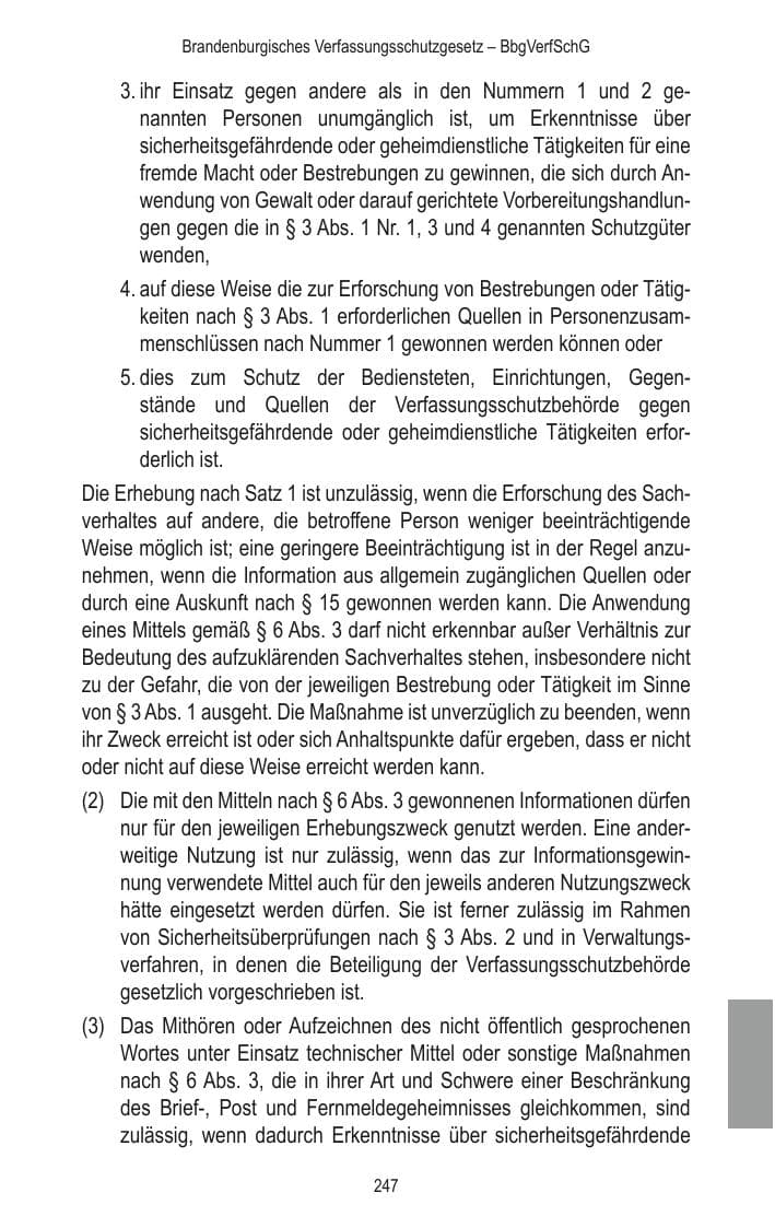 Seite 249 des Verfassungsschutzbericht 2014 Brandenburg