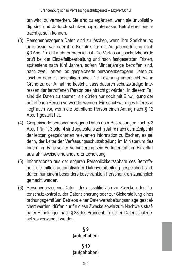 Seite 251 des Verfassungsschutzbericht 2014 Brandenburg
