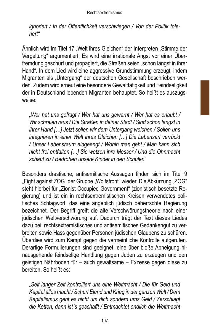 Seite 109 des Verfassungsschutzbericht 2015 Brandenburg