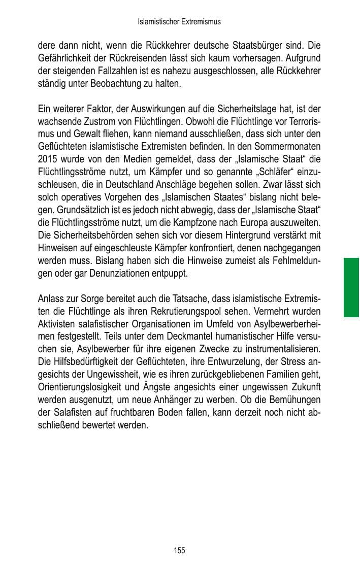 Seite 157 des Verfassungsschutzbericht 2015 Brandenburg