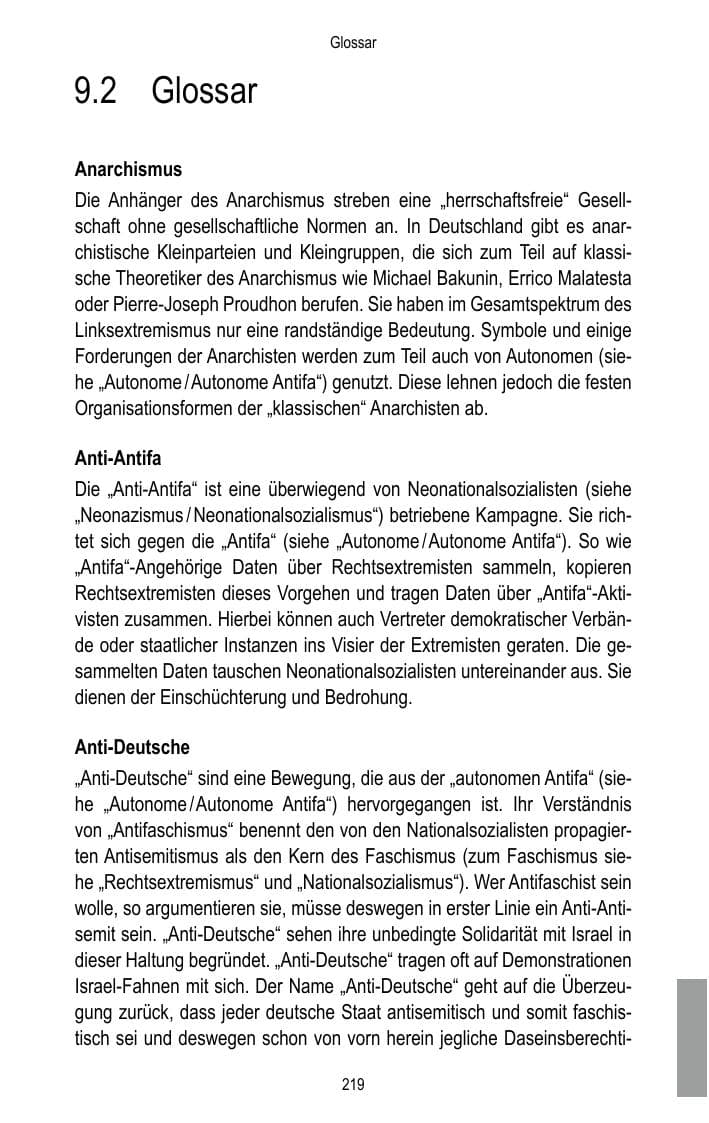 Seite 221 des Verfassungsschutzbericht 2015 Brandenburg