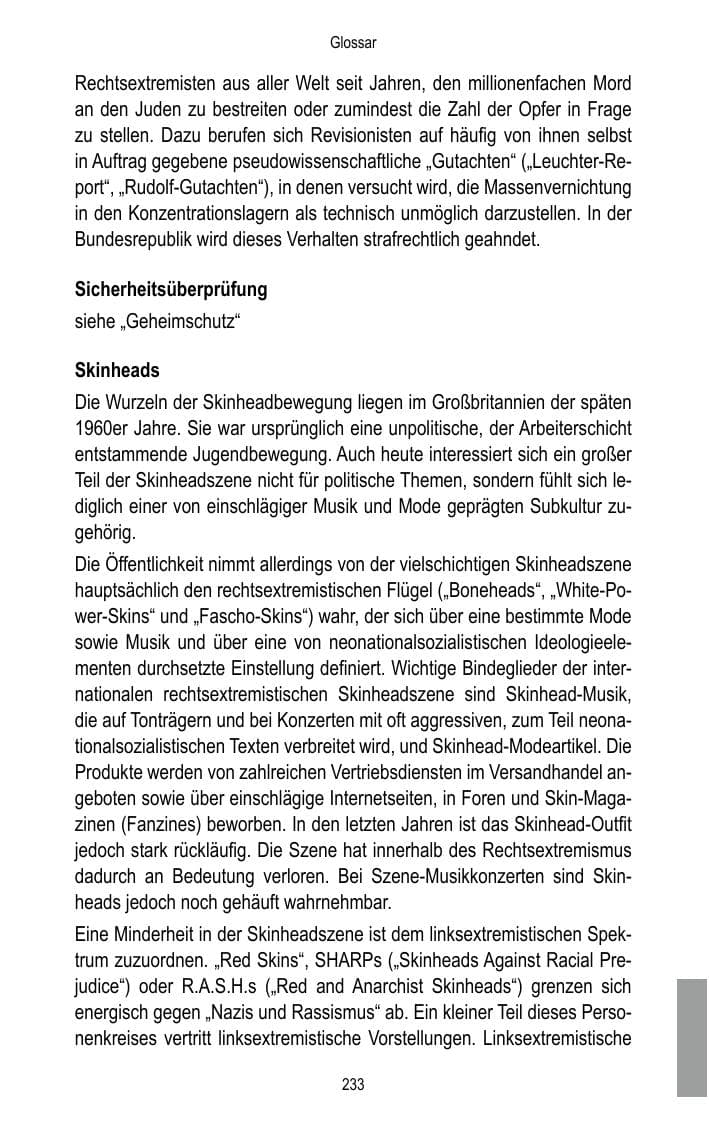 Seite 235 des Verfassungsschutzbericht 2015 Brandenburg