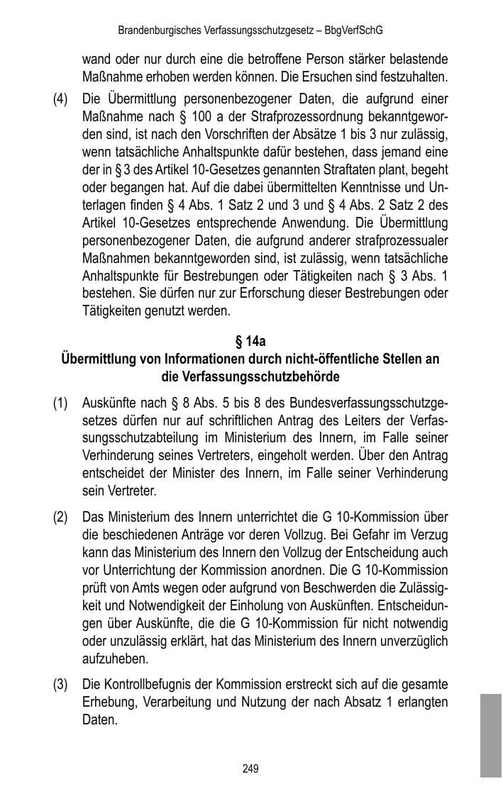 Seite 251 des Verfassungsschutzbericht 2015 Brandenburg
