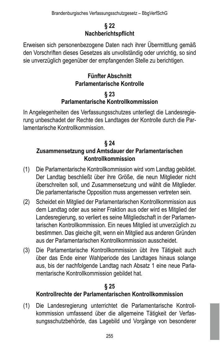 Seite 257 des Verfassungsschutzbericht 2015 Brandenburg