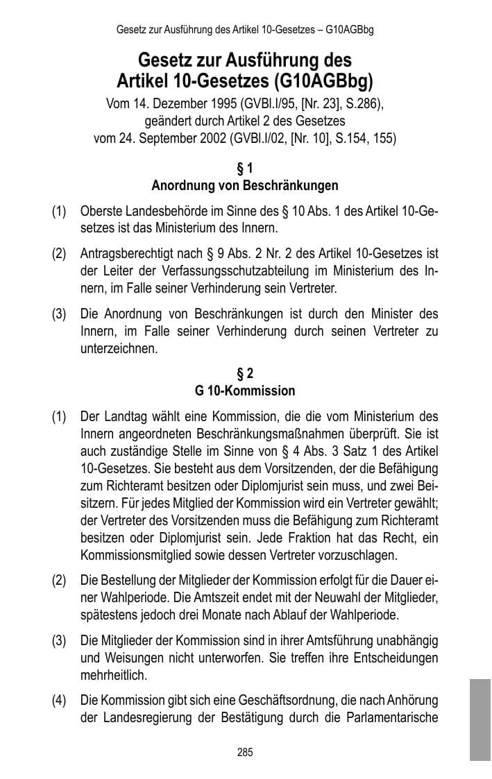 Seite 287 des Verfassungsschutzbericht 2015 Brandenburg