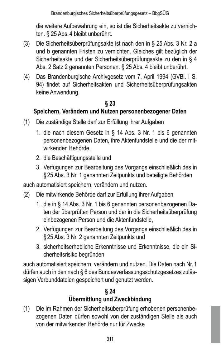 Seite 313 des Verfassungsschutzbericht 2015 Brandenburg