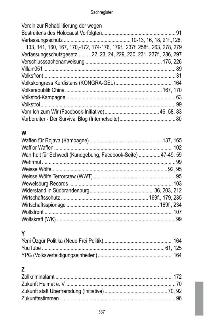 Seite 339 des Verfassungsschutzbericht 2015 Brandenburg