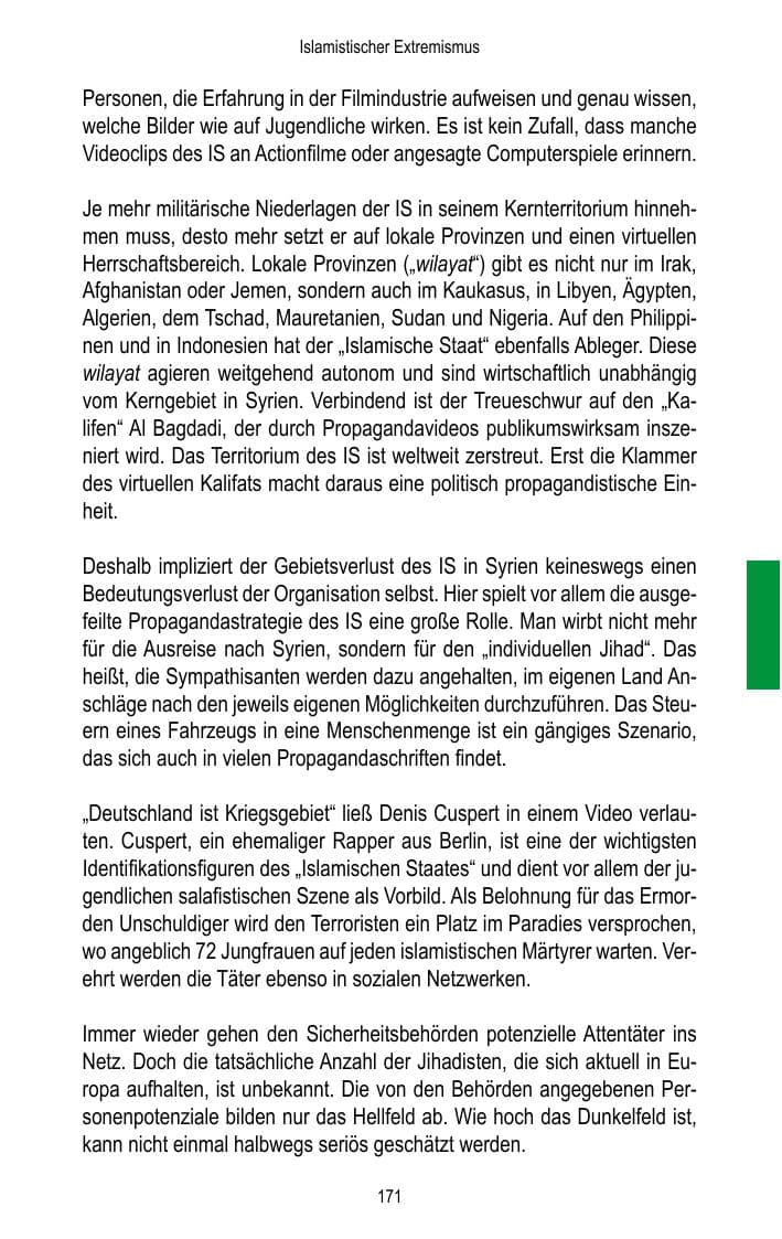 Seite 173 des Verfassungsschutzbericht 2016 Brandenburg