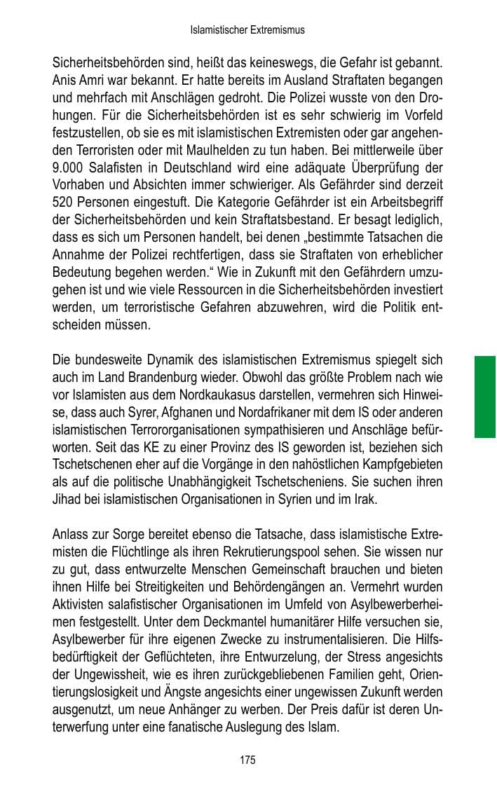 Seite 177 des Verfassungsschutzbericht 2016 Brandenburg