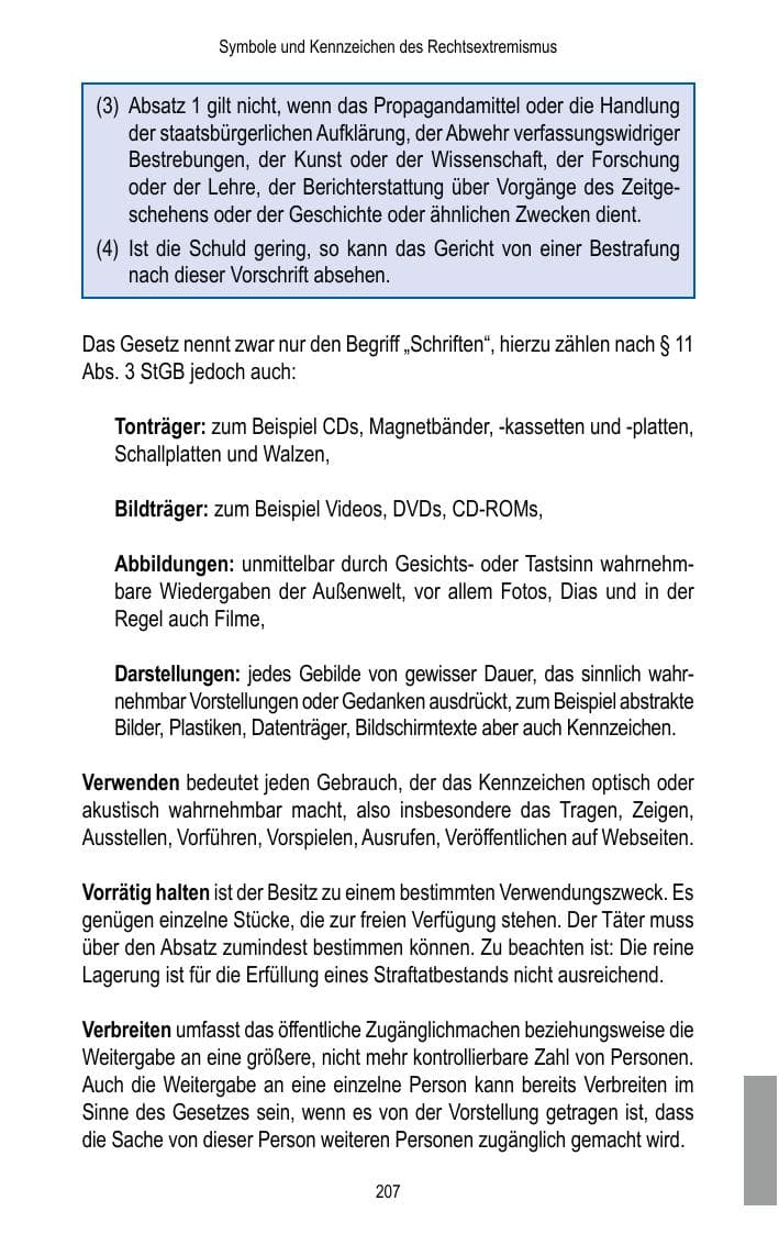 Seite 209 des Verfassungsschutzbericht 2016 Brandenburg