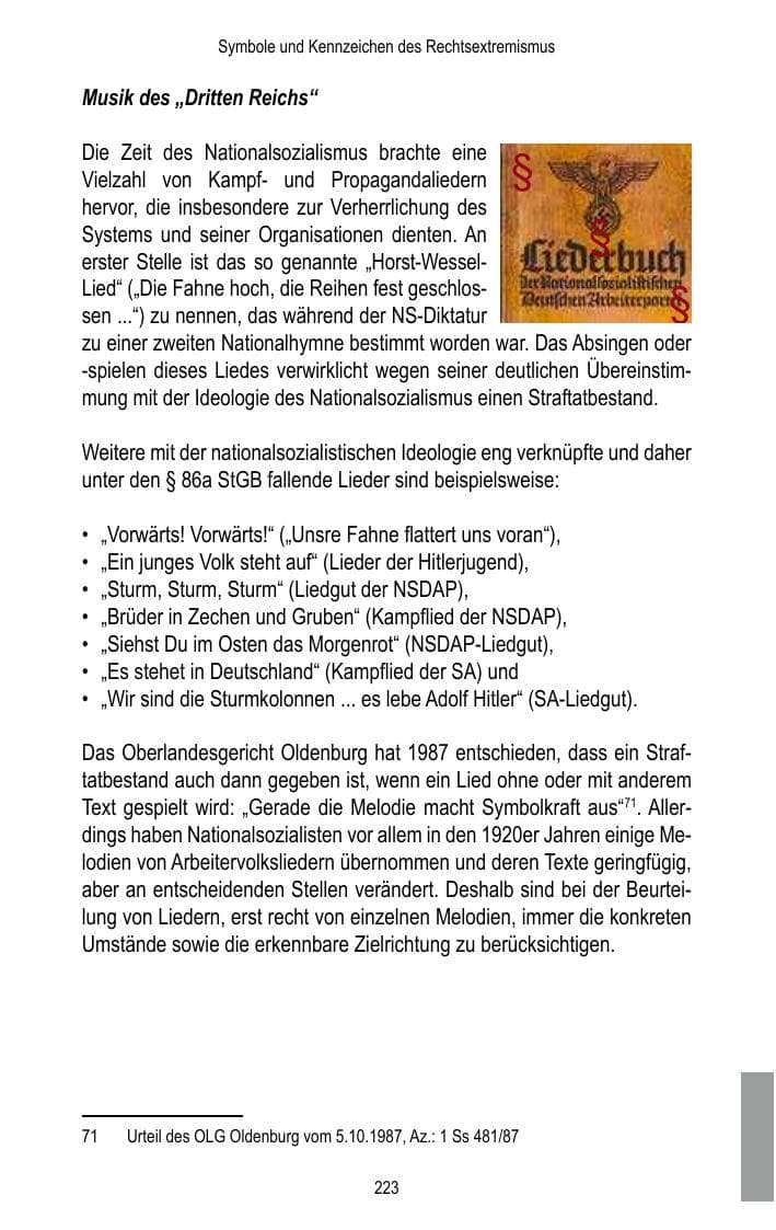 Seite 225 des Verfassungsschutzbericht 2016 Brandenburg