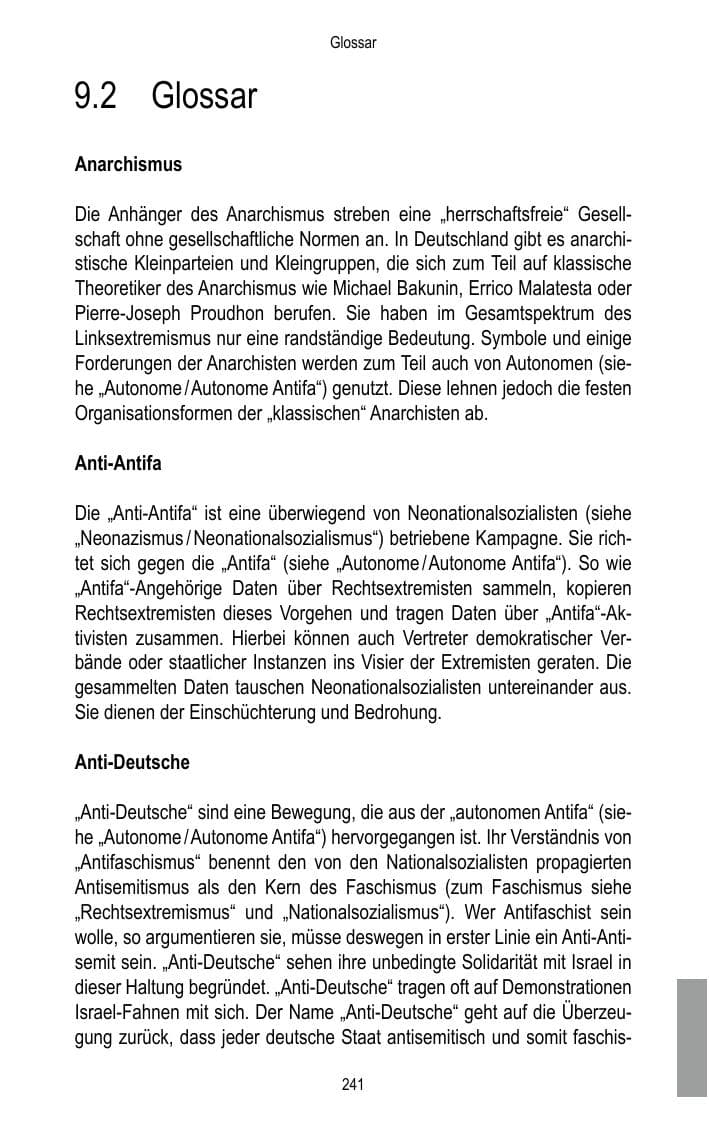 Seite 243 des Verfassungsschutzbericht 2016 Brandenburg