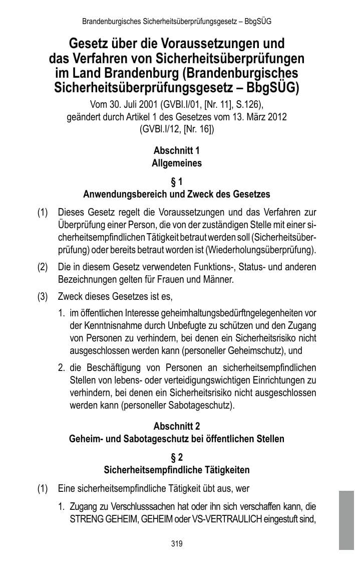 Seite 321 des Verfassungsschutzbericht 2016 Brandenburg