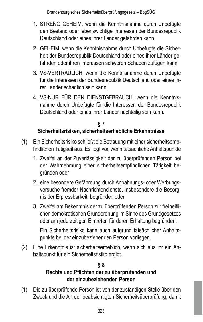 Seite 325 des Verfassungsschutzbericht 2016 Brandenburg