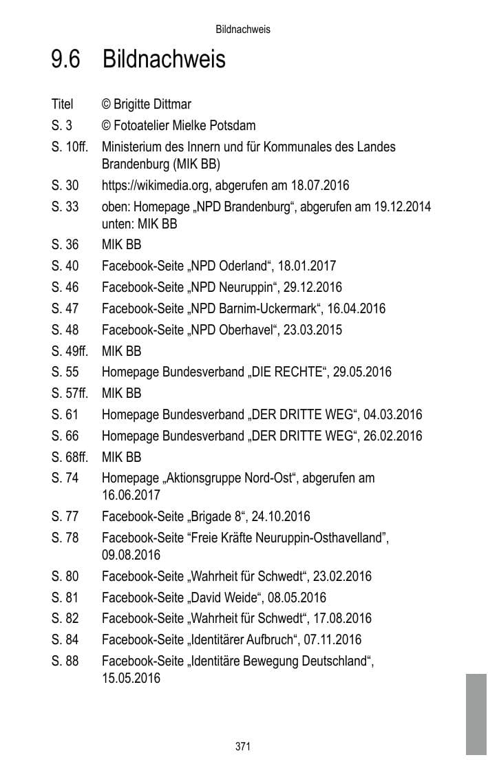 Seite 373 des Verfassungsschutzbericht 2016 Brandenburg
