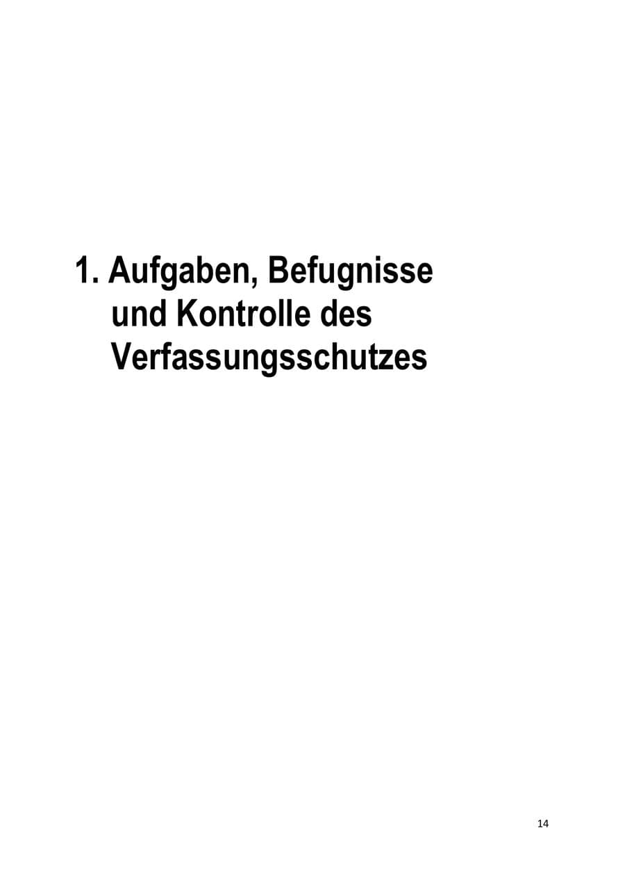 Seite 14 des Verfassungsschutzbericht 2019 Brandenburg