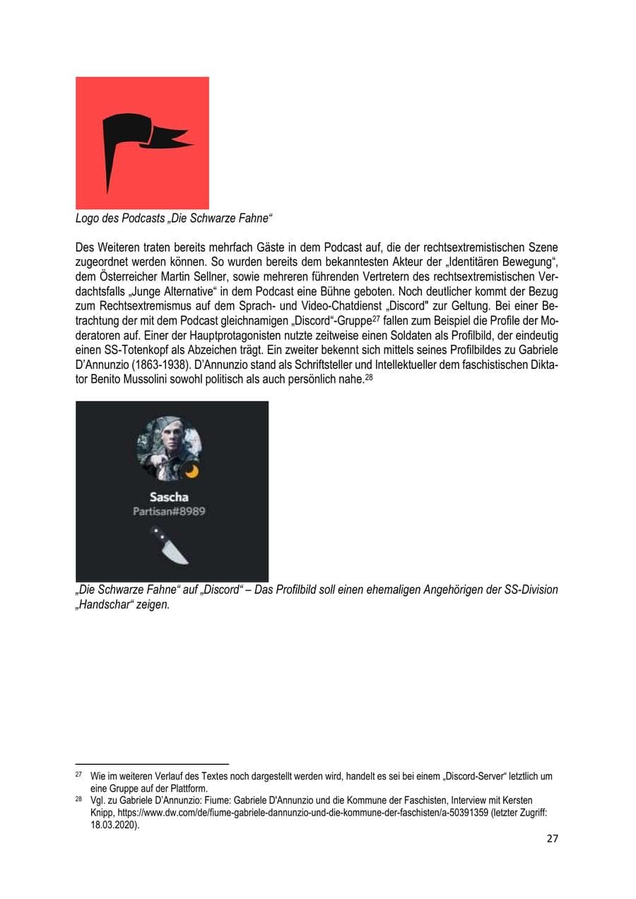 Seite 27 des Verfassungsschutzbericht 2019 Brandenburg