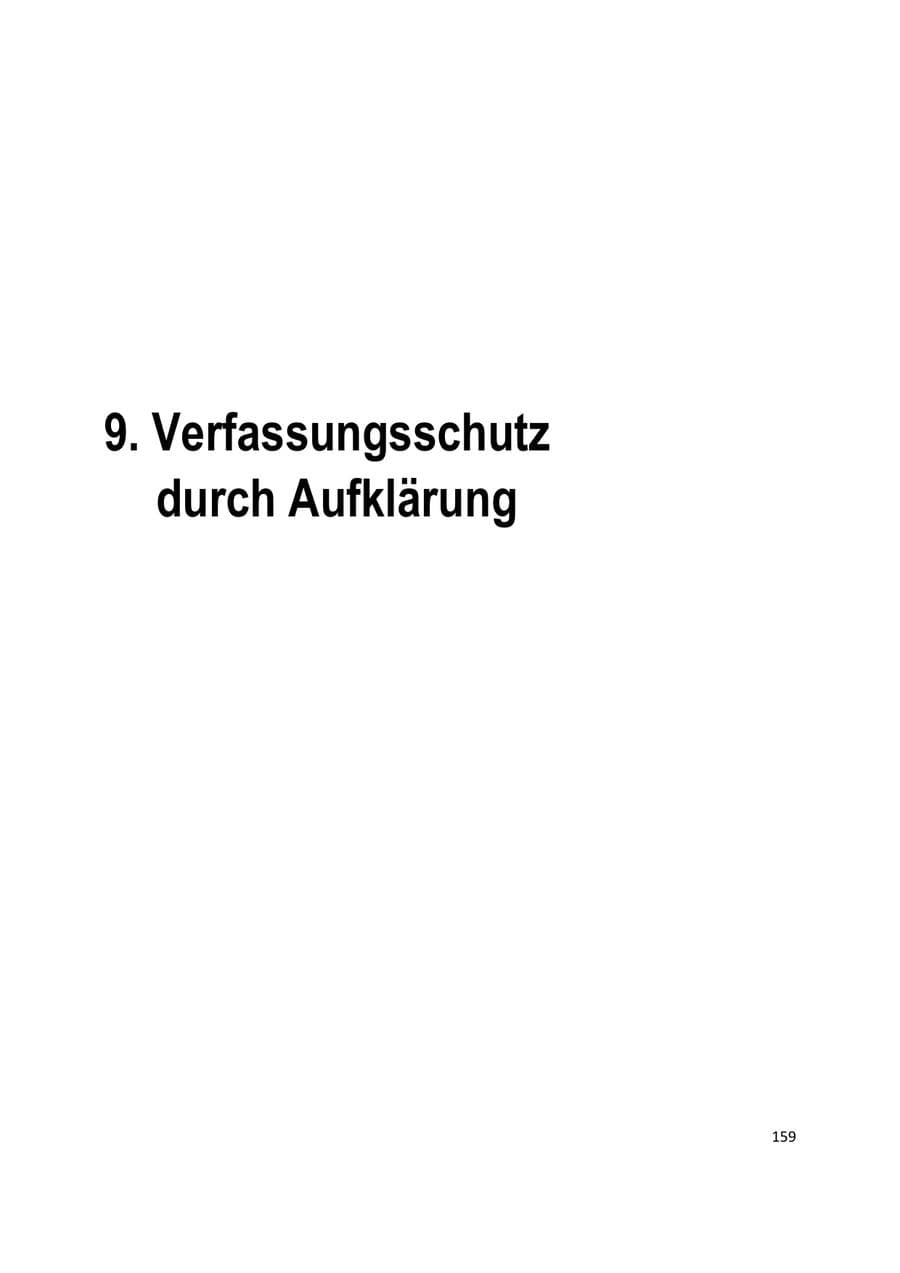 Seite 159 des Verfassungsschutzbericht 2020 Brandenburg