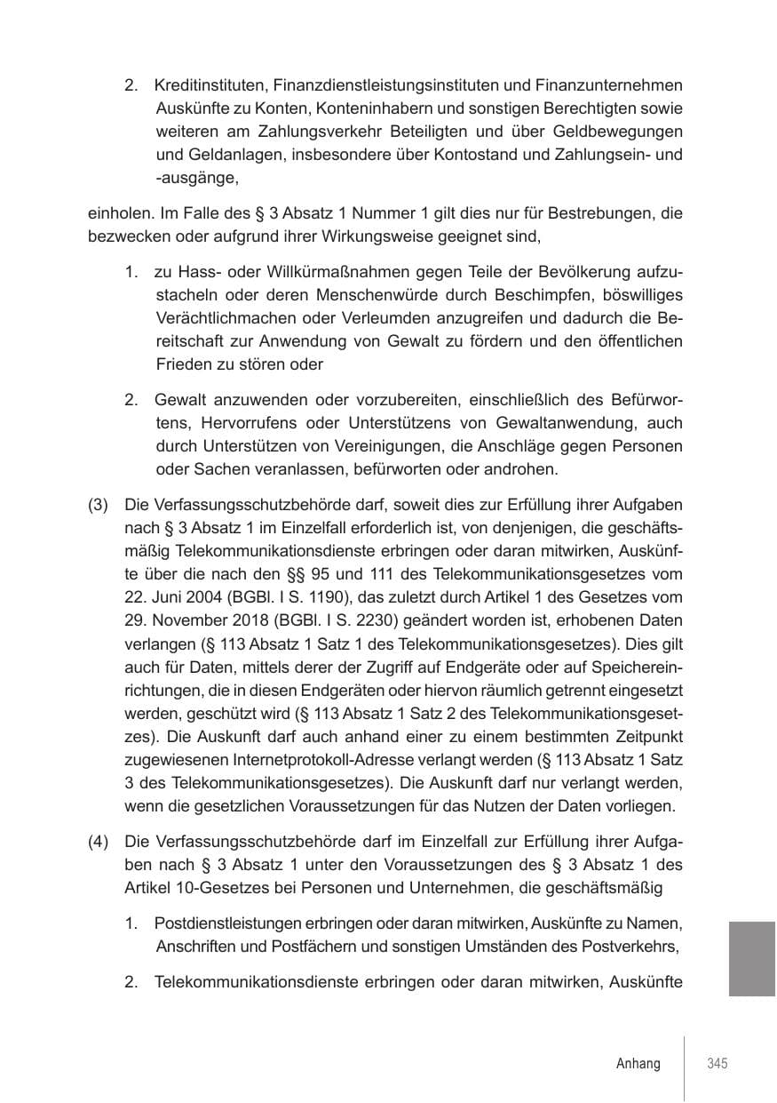 Seite 345 des Verfassungsschutzbericht 2021 Brandenburg
