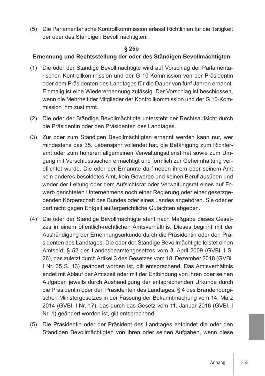 Seite 355 des Verfassungsschutzbericht 2021 Brandenburg