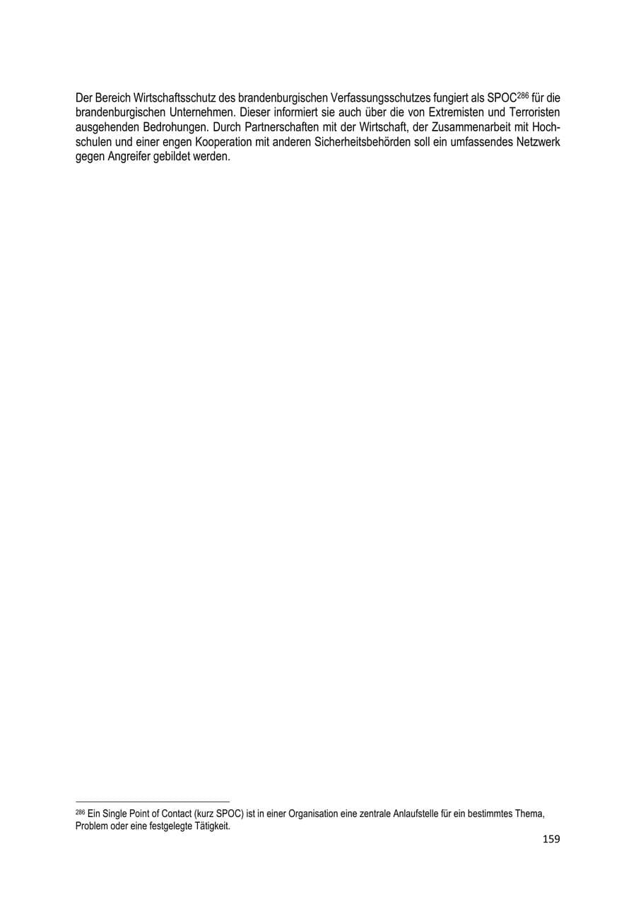Seite 160 des Verfassungsschutzbericht 2022 Brandenburg