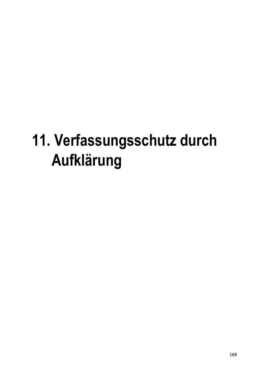 Seite 170 des Verfassungsschutzbericht 2022 Brandenburg