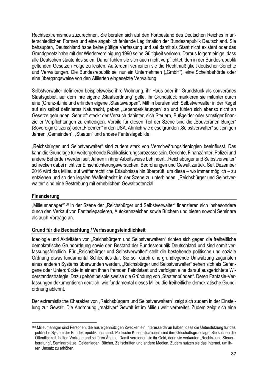 Seite 88 des Verfassungsschutzbericht 2022 Brandenburg