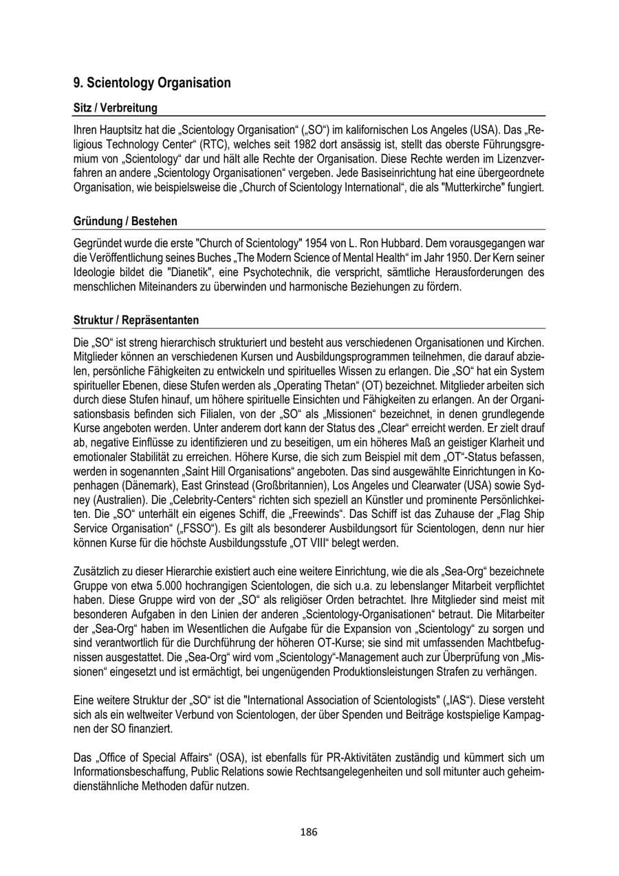 Seite 186 des Verfassungsschutzbericht 2024 Brandenburg