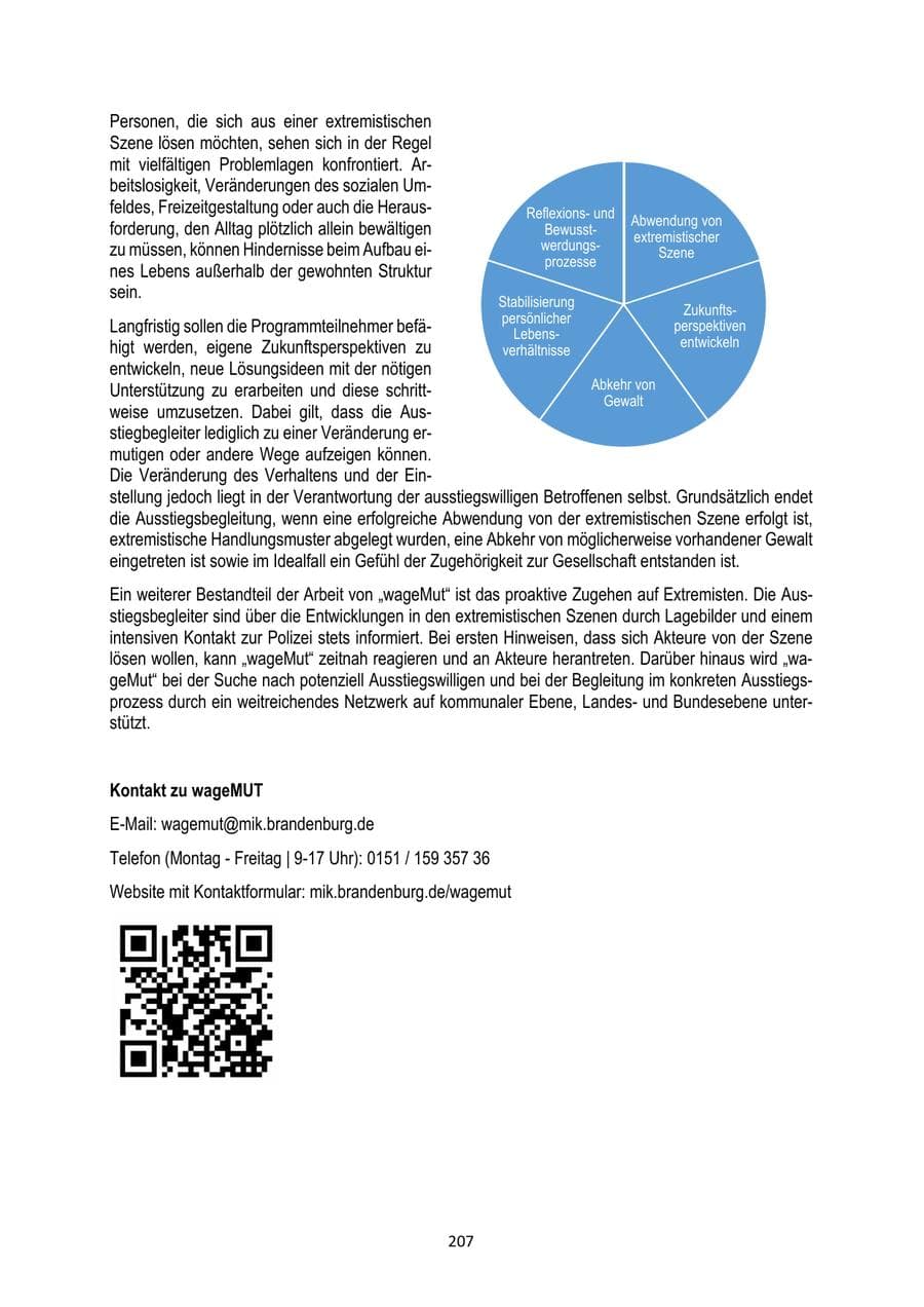 Seite 207 des Verfassungsschutzbericht 2024 Brandenburg
