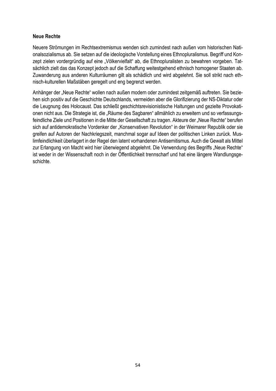 Seite 54 des Verfassungsschutzbericht 2024 Brandenburg