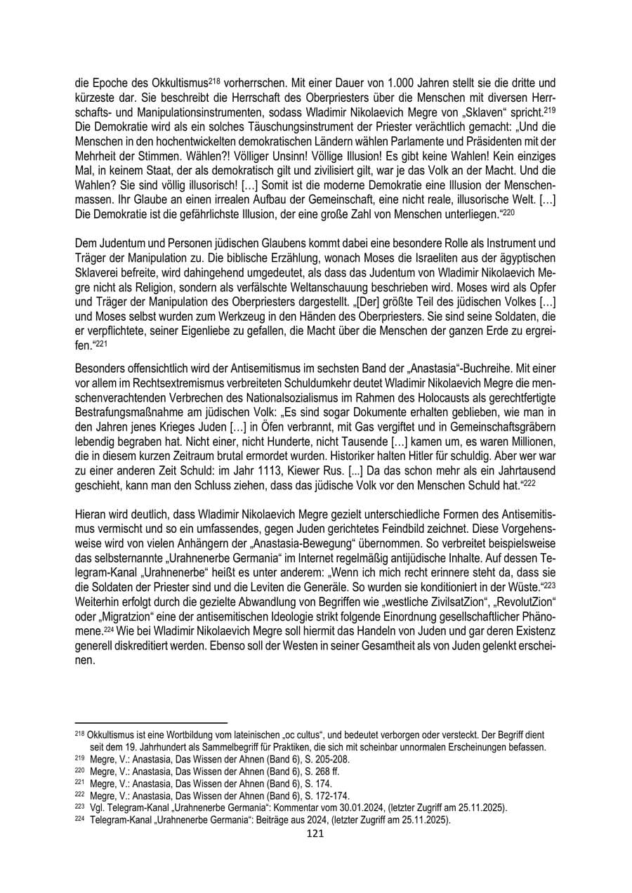 Seite 121 des Verfassungsschutzbericht 2025 Brandenburg