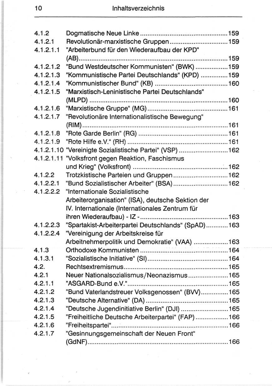 Seite 12 des Verfassungsschutzbericht 1990 Berlin