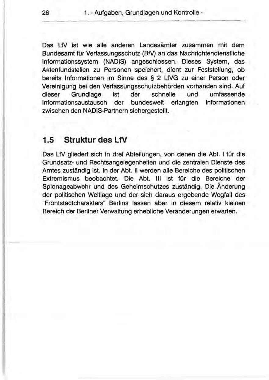 Seite 28 des Verfassungsschutzbericht 1990 Berlin