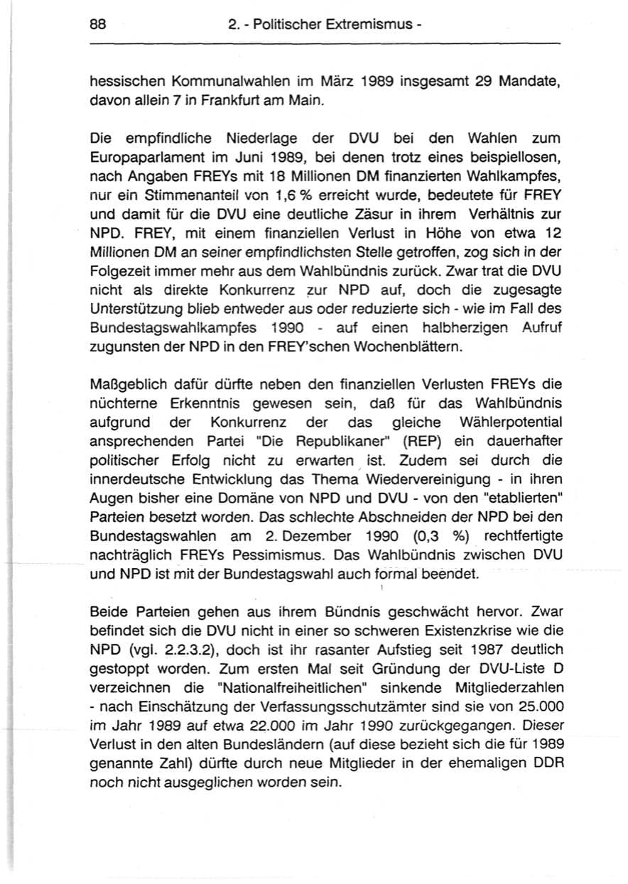 Seite 90 des Verfassungsschutzbericht 1990 Berlin