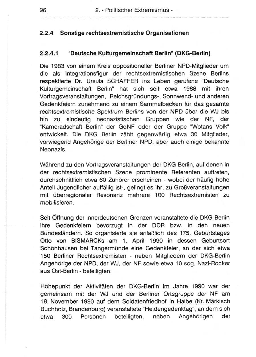 Seite 98 des Verfassungsschutzbericht 1990 Berlin