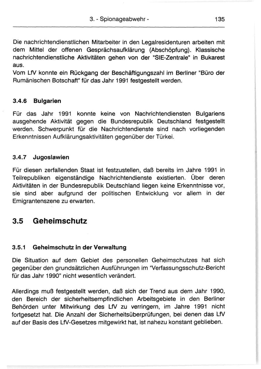 Seite 137 des Verfassungsschutzbericht 1991 Berlin