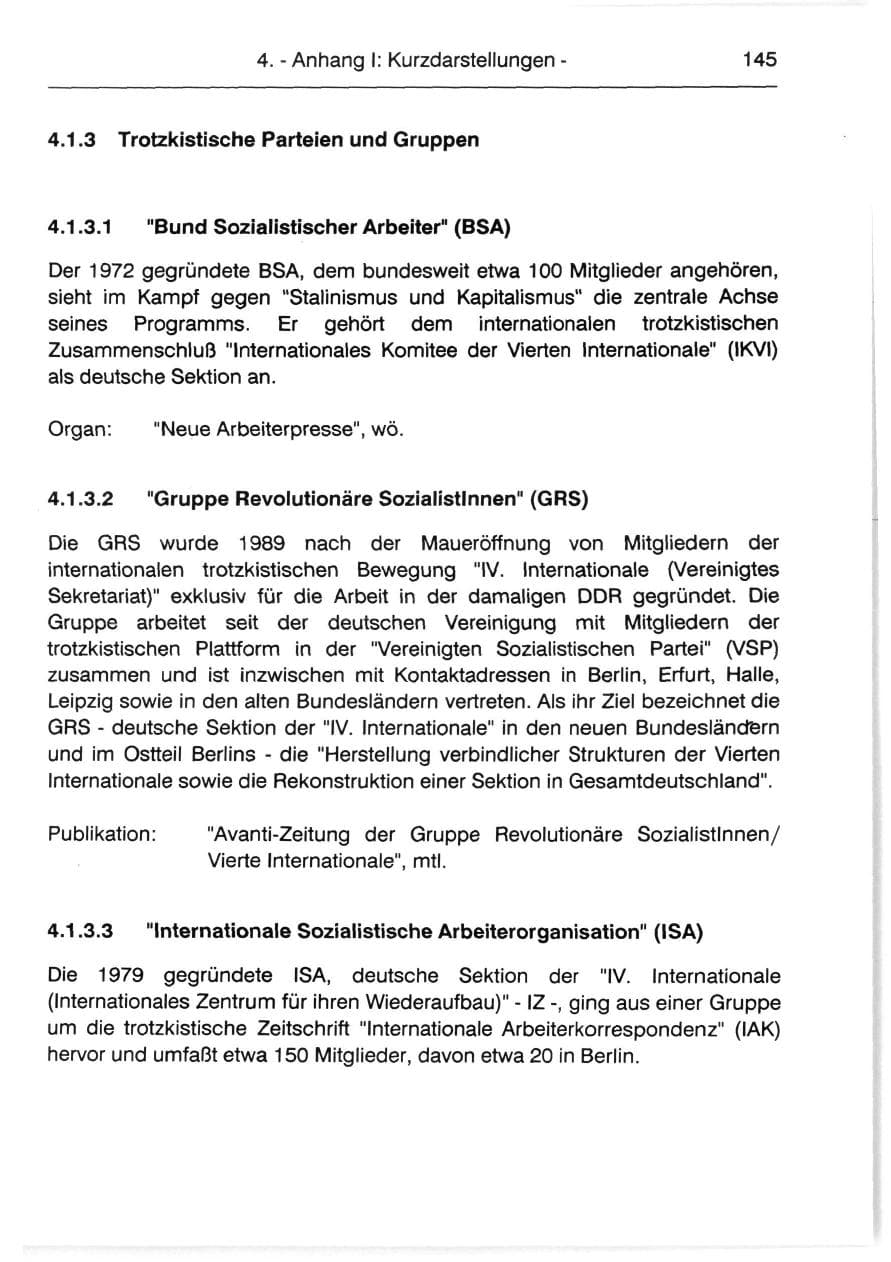 Seite 147 des Verfassungsschutzbericht 1991 Berlin