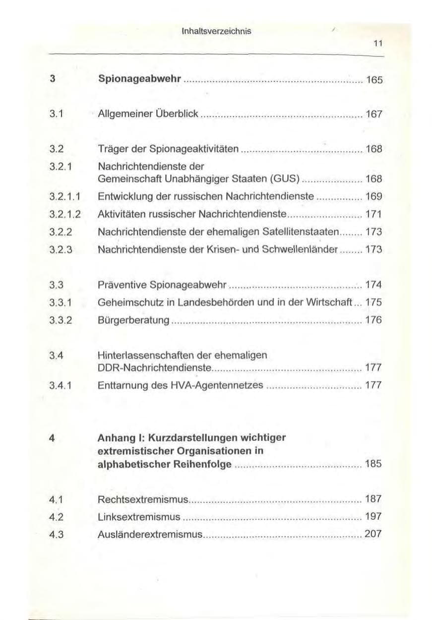 Seite 11 des Verfassungsschutzbericht 1993 Berlin