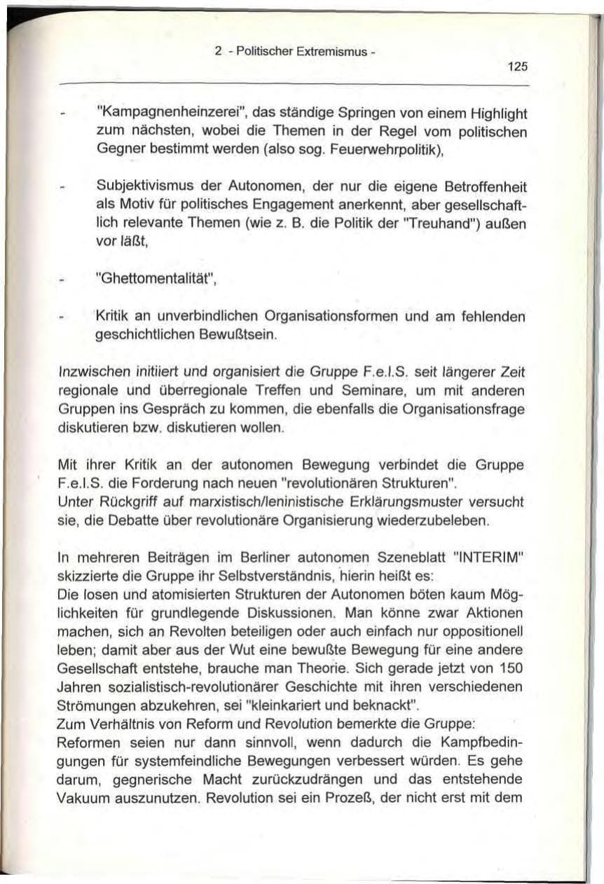 Seite 125 des Verfassungsschutzbericht 1993 Berlin