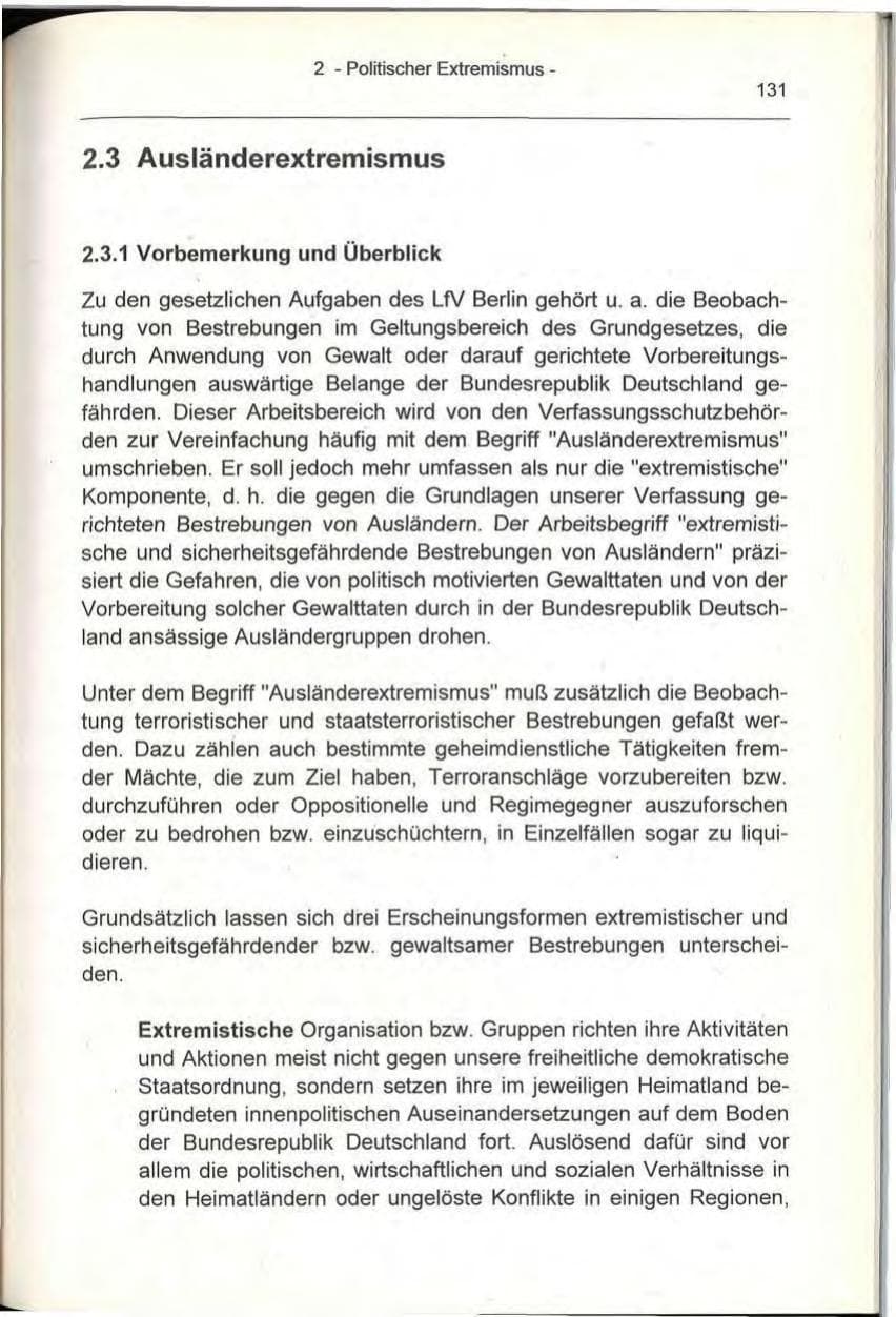 Seite 131 des Verfassungsschutzbericht 1993 Berlin