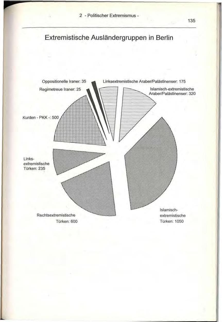 Seite 135 des Verfassungsschutzbericht 1993 Berlin