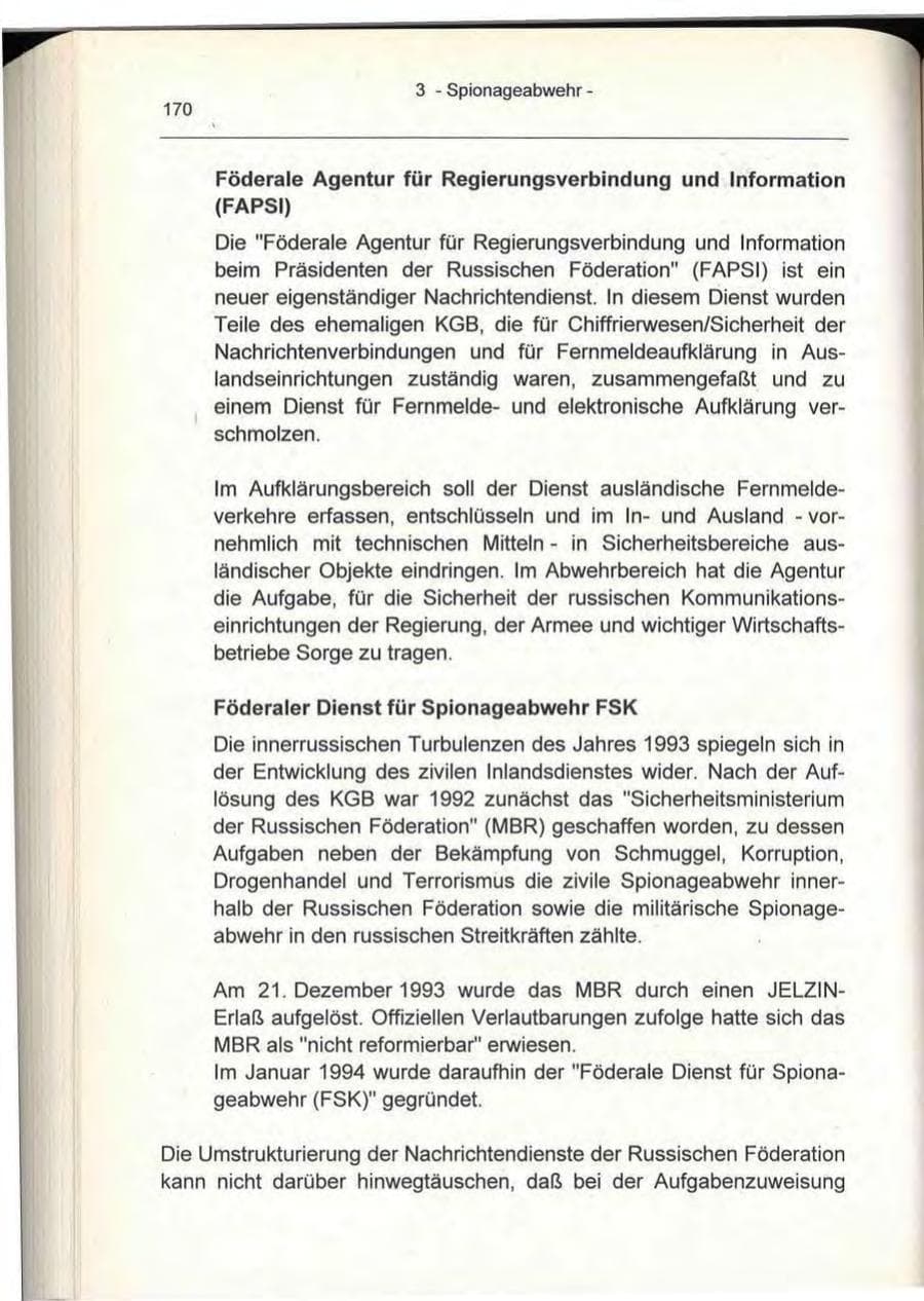 Seite 170 des Verfassungsschutzbericht 1993 Berlin