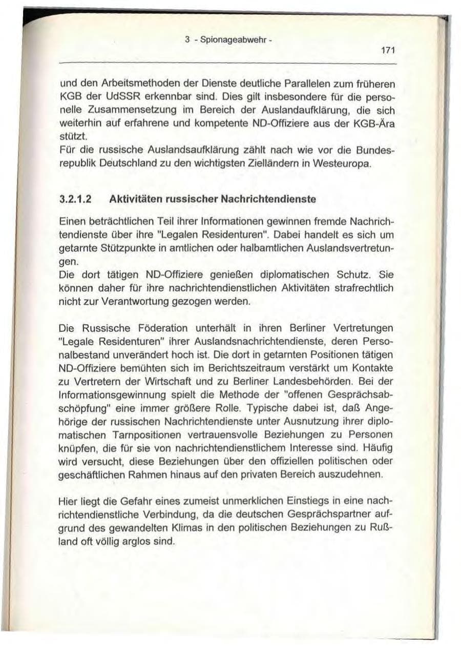 Seite 171 des Verfassungsschutzbericht 1993 Berlin