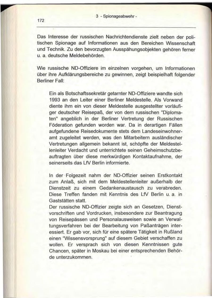 Seite 172 des Verfassungsschutzbericht 1993 Berlin