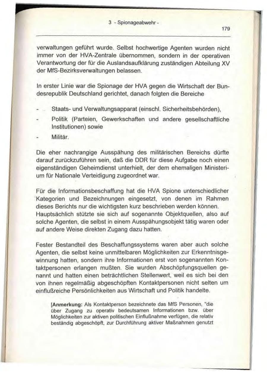 Seite 179 des Verfassungsschutzbericht 1993 Berlin