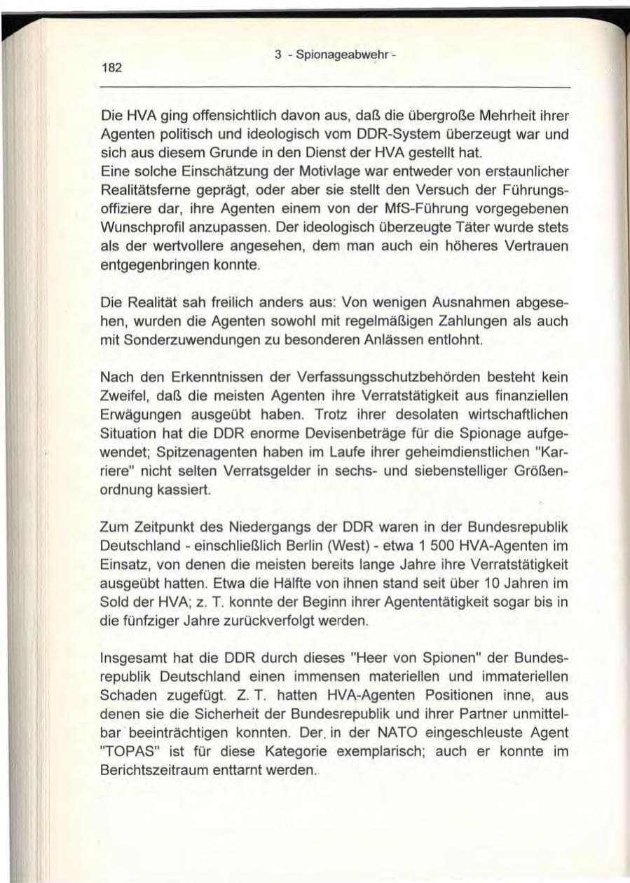 Seite 182 des Verfassungsschutzbericht 1993 Berlin