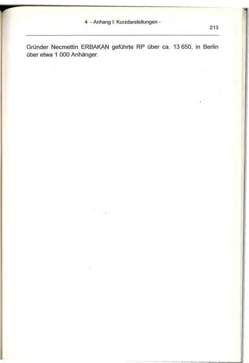 Seite 213 des Verfassungsschutzbericht 1993 Berlin