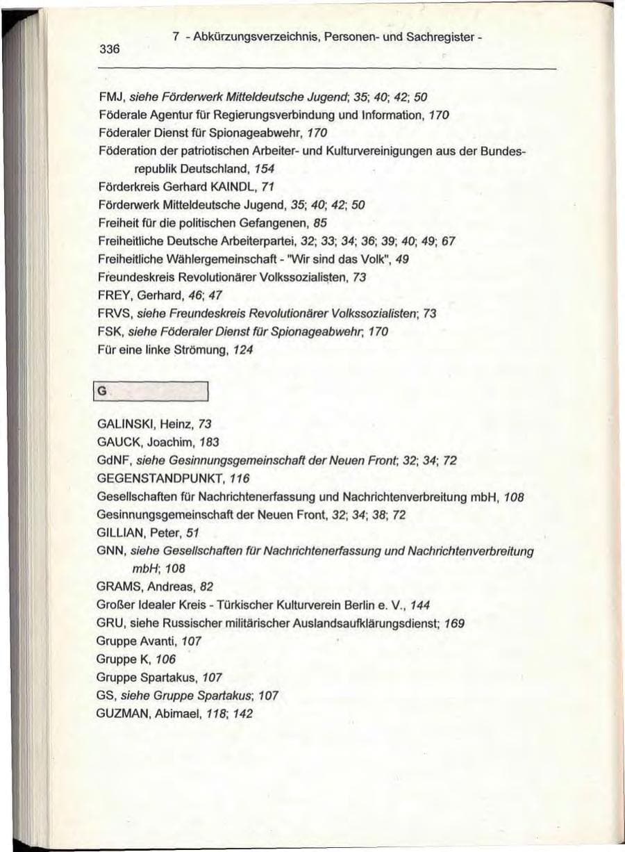 Seite 336 des Verfassungsschutzbericht 1993 Berlin